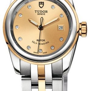 Tudor Glamour Date 51003-0003 Kello Samppanja / 18k Keltakultaa