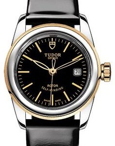 Tudor Glamour Date 51003-0024 Kello Musta / Nahka