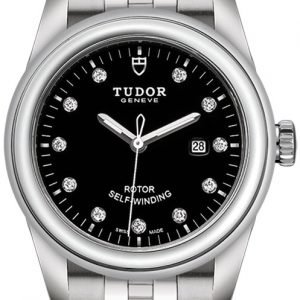 Tudor Glamour Date 53000-0001 Kello Musta / Teräs