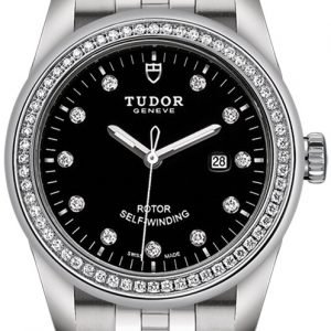 Tudor Glamour Date 53020-0007 Kello Musta / Teräs