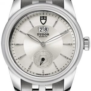 Tudor Glamour Double Date 57000-0004 Kello Hopea / Teräs