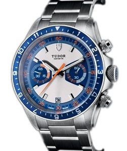 Tudor Heritage Chrono Blue 70330b-0001 Kello Sininen / Teräs