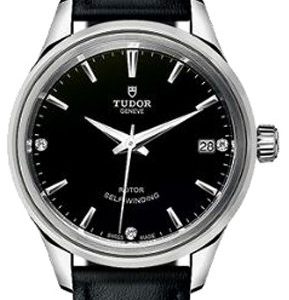 Tudor Style 12300-0008 Kello Musta / Nahka