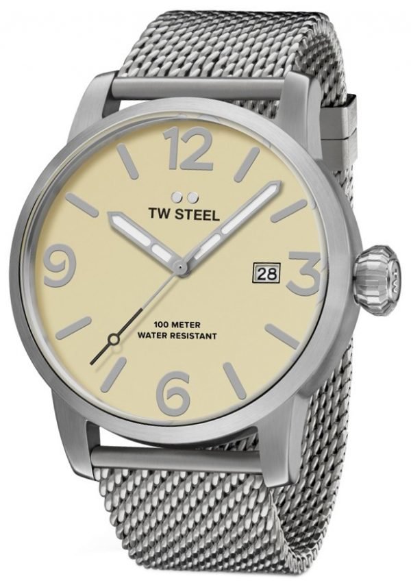 Tw Steel Maverick Mb1 Kello Beige / Teräs