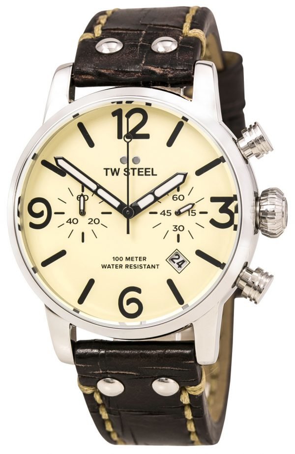 Tw Steel Maverick Ms23 Kello Beige / Nahka