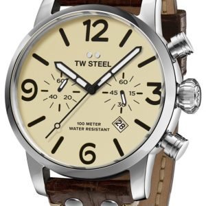 Tw Steel Maverick Ms24 Kello Beige / Nahka