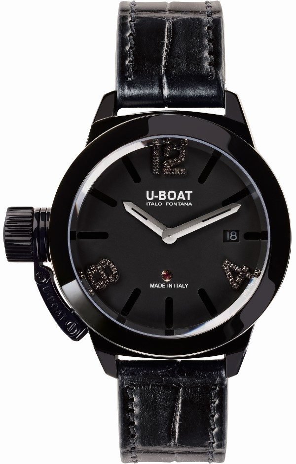 U-Boat Classico 6951 Kello Musta / Nahka