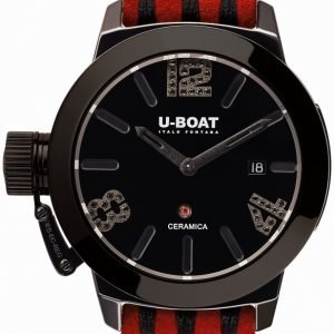 U-Boat Classico 7124 Kello Musta / Nahka