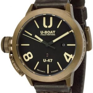 U-Boat Classico 7797 Kello Musta / Nahka