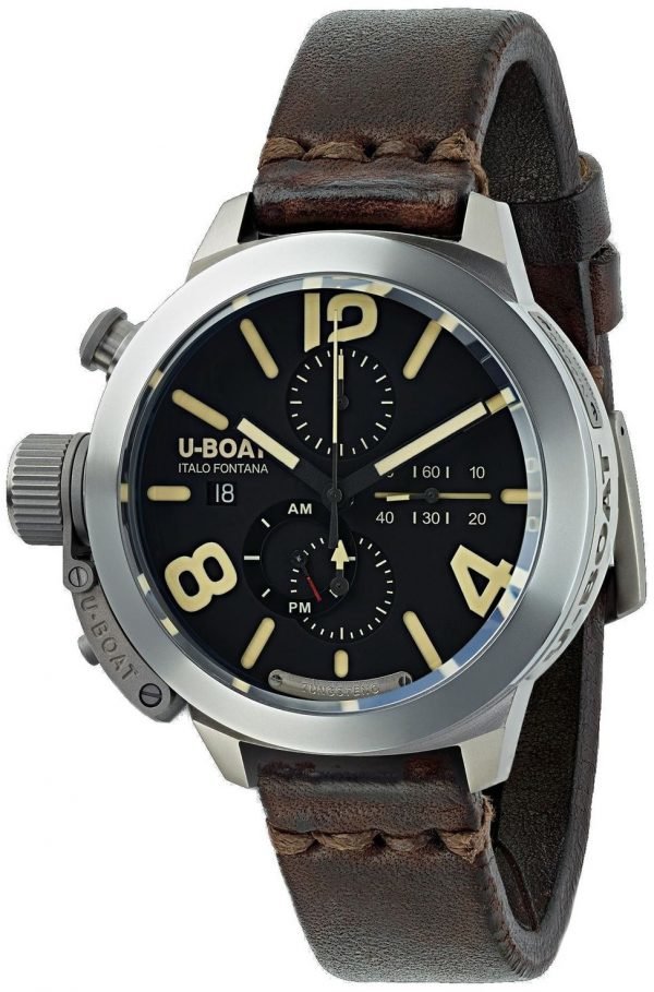 U-Boat Classico 8061 Kello Musta / Nahka