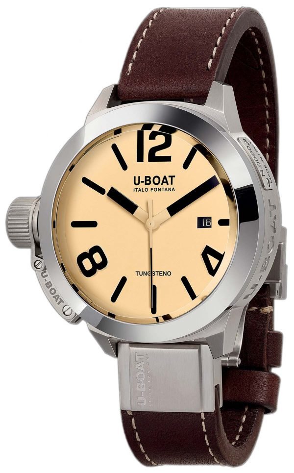 U-Boat Classico 8091 Kello Beige / Nahka