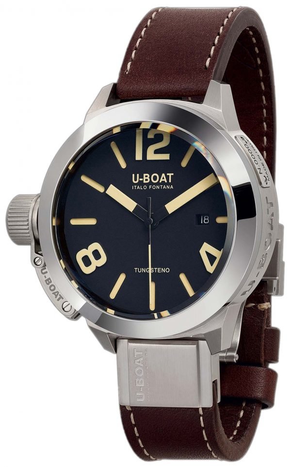 U-Boat Classico 8094 Kello Musta / Nahka