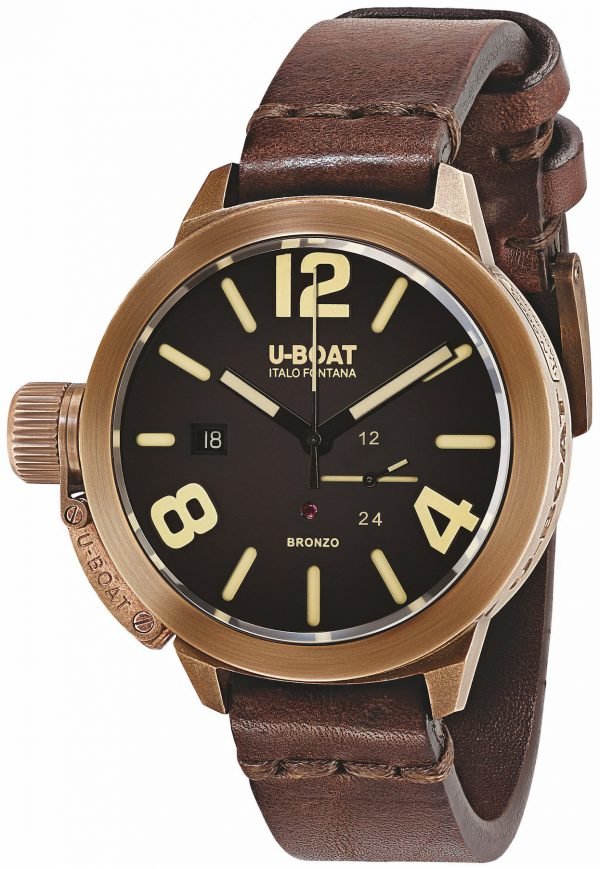 U-Boat Classico 8103 Kello Ruskea / Nahka