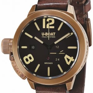 U-Boat Classico 8104 Kello Musta / Nahka