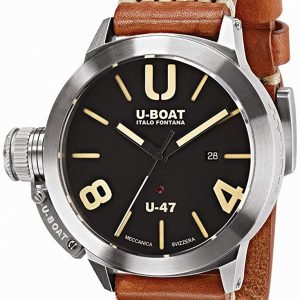 U-Boat Classico 8105 Kello Musta / Nahka