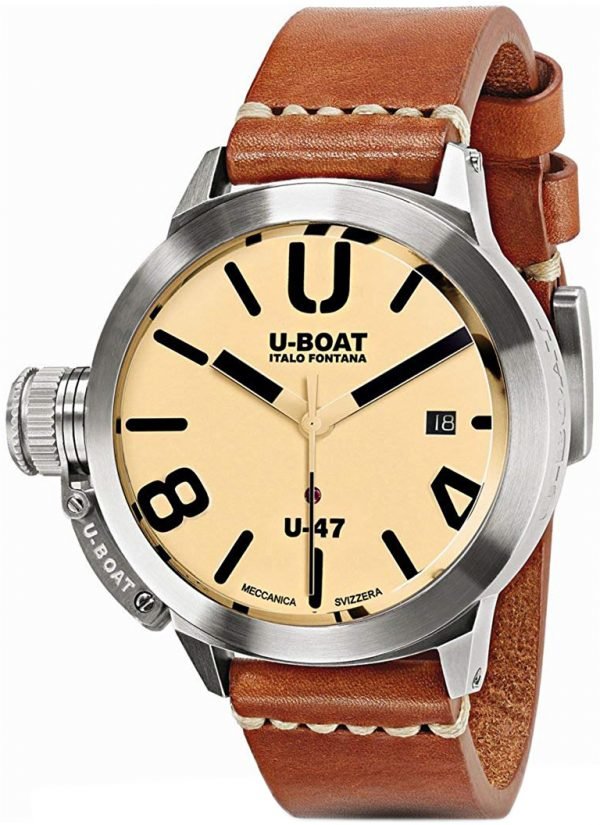 U-Boat Classico 8106 Kello Beige / Nahka