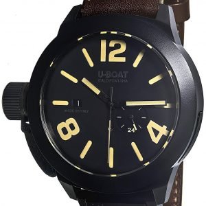 U-Boat Classico 8107 Kello Musta / Nahka