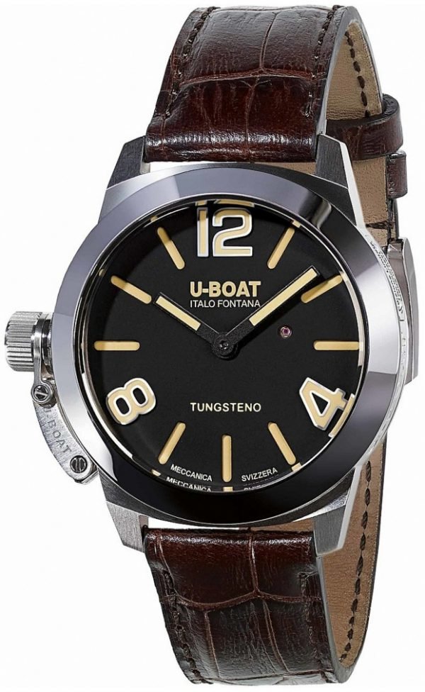 U-Boat Classico 9002 Kello Musta / Nahka