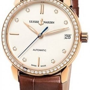 Ulysse Nardin Classico 8106-116b-2-990 Kello Valkoinen / Nahka