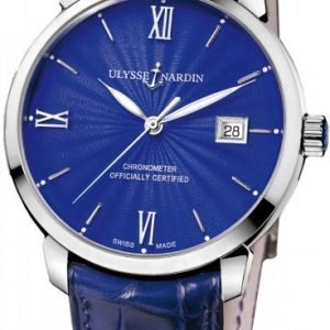 Ulysse Nardin Classico 8150-111-2-E3 Kello Sininen / Nahka