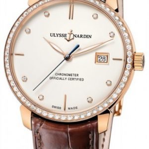 Ulysse Nardin Classico 8156-111b-2-991 Kello Hopea / Nahka