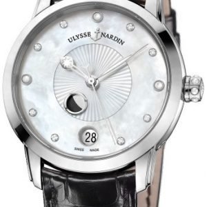 Ulysse Nardin Classico 8293-123-2-991 Kello Valkoinen / Nahka