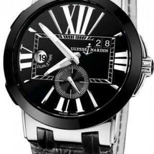 Ulysse Nardin Dual Time 243-00-42 Kello Musta / Nahka