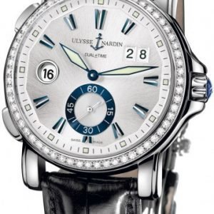 Ulysse Nardin Dual Time 243-55b-91 Kello Hopea / Nahka