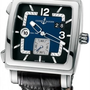 Ulysse Nardin Dual Time 243-92-632 Kello Musta / Nahka