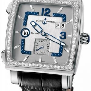 Ulysse Nardin Dual Time 243-92b-601 Kello Hopea / Nahka