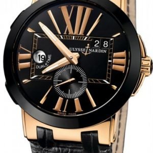 Ulysse Nardin Dual Time 246-00-42 Kello Musta / Nahka