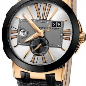 Ulysse Nardin Dual Time 246-00-421 Kello Hopea / Nahka