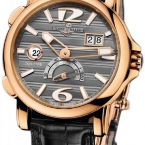 Ulysse Nardin Dual Time 246-55-69 Kello Harmaa / Nahka