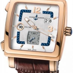 Ulysse Nardin Dual Time 246-92-600 Kello Hopea / Nahka