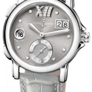 Ulysse Nardin Dual Time Lady 243-22-30-02 Kello Harmaa / Nahka