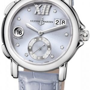 Ulysse Nardin Dual Time Lady 243-22-30-07 Kello Hopea / Nahka