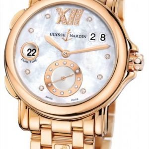 Ulysse Nardin Dual Time Lady 246-22-8-391 Kello Valkoinen / 18k