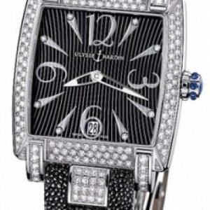 Ulysse Nardin Ladies Caprice 133-91ac-06-02 Kello Musta / Nahka