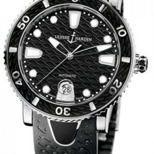 Ulysse Nardin Ladies Diver 8103-101-3-02 Kello Musta / Kumi