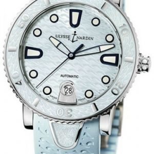 Ulysse Nardin Ladies Diver 8103-101-3-03 Kello Sininen / Kumi