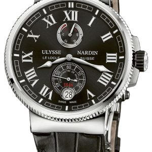 Ulysse Nardin Marine Collection 1183-126-42 Kello Musta / Nahka