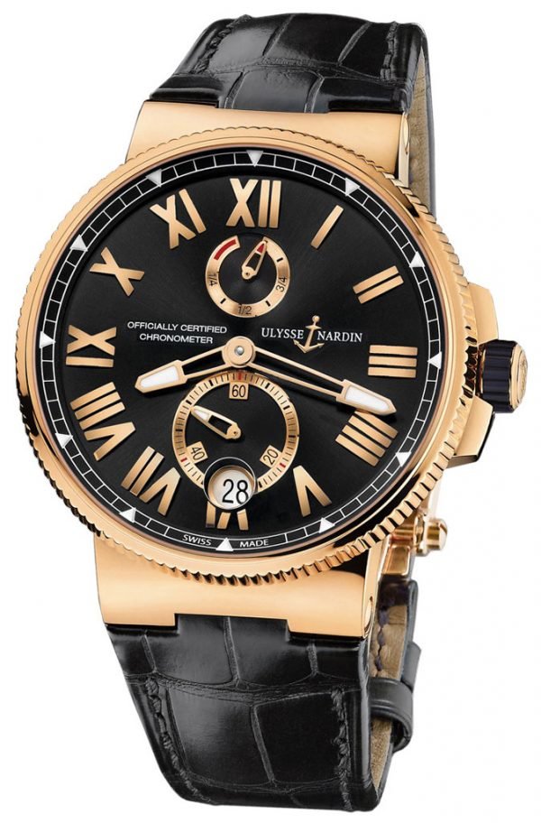 Ulysse Nardin Marine Collection 1186-122-42 Kello Musta / Nahka