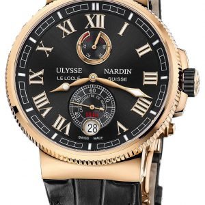 Ulysse Nardin Marine Collection 1186-126-42 Kello Musta / Nahka