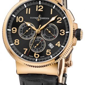 Ulysse Nardin Marine Collection 1506-150-62 Kello Musta / Nahka