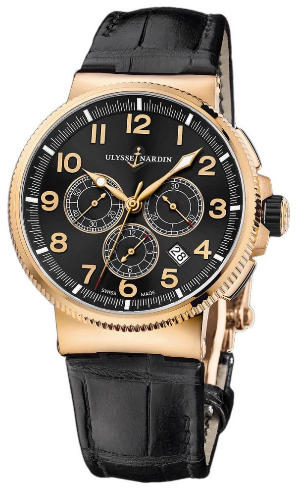 Ulysse Nardin Marine Collection 1506-150-62 Kello Musta / Nahka