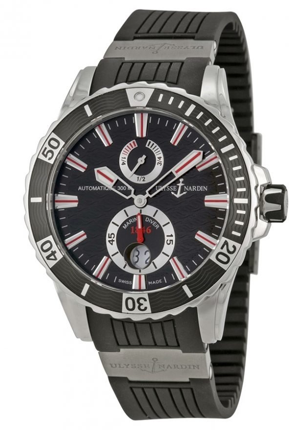 Ulysse Nardin Marine Collection 263-10-3-92 Kello Musta / Kumi