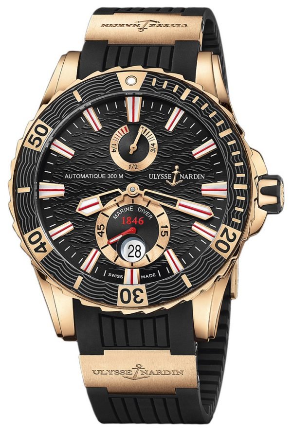 Ulysse Nardin Marine Collection 266-10-3-92 Kello Musta / Kumi