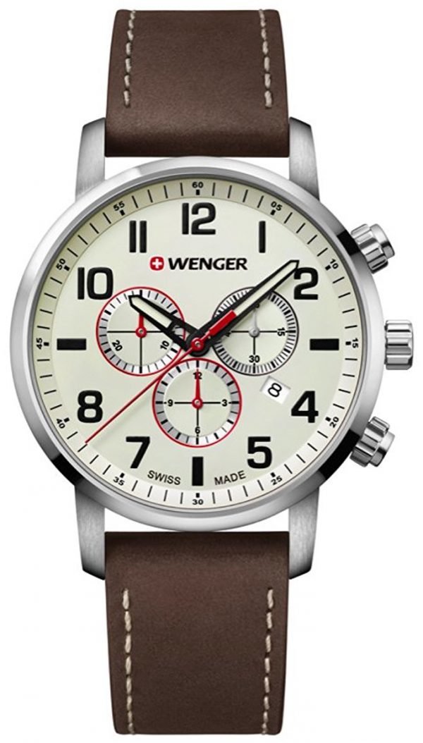 Wenger 01.1543.105 Kello Beige / Nahka