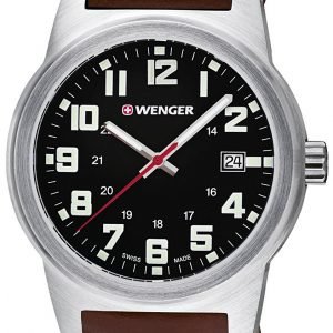 Wenger Field Classic 01.0441.135 Kello Musta / Nahka