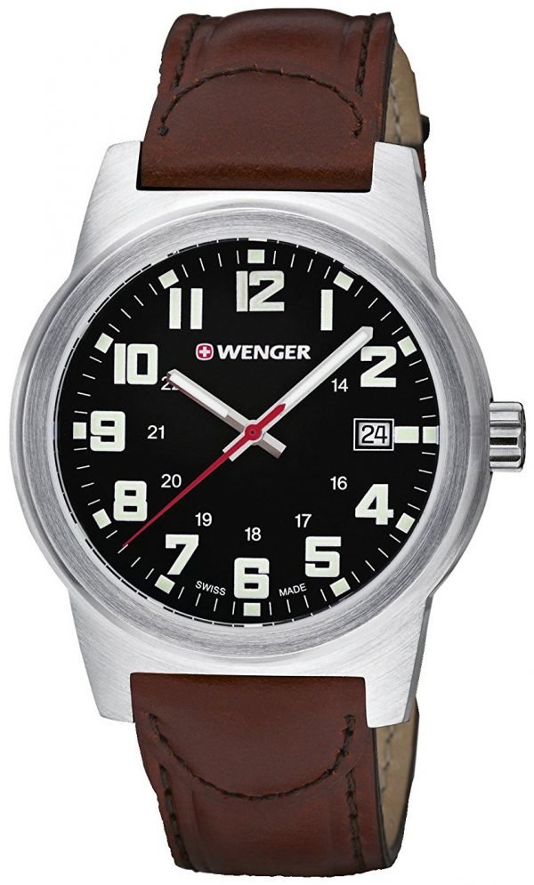 Wenger Field Classic 01.0441.135 Kello Musta / Nahka